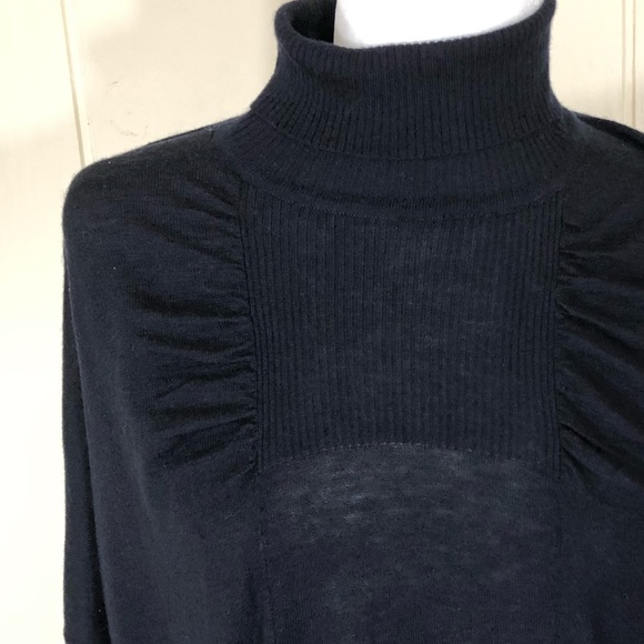 French Connection Black Knit Turtle Neck Medium - Picture 2 of 8